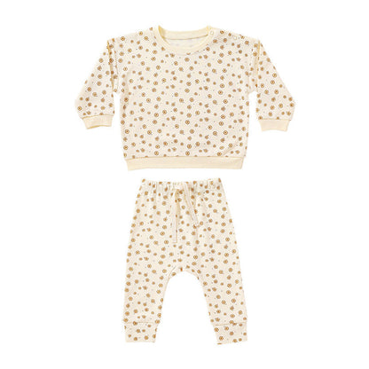 MyKids-USA® Print Pattern - Cotton Sweatshirt & Trousers Sets
