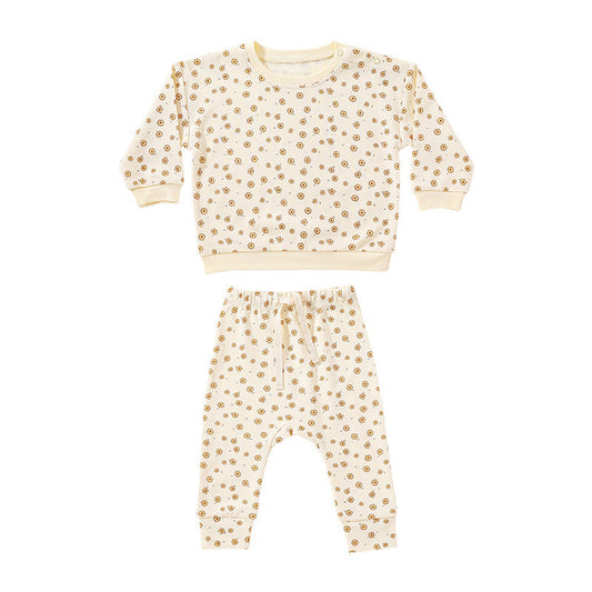 MyKids-USA® Print Pattern - Cotton Sweatshirt & Trousers Sets