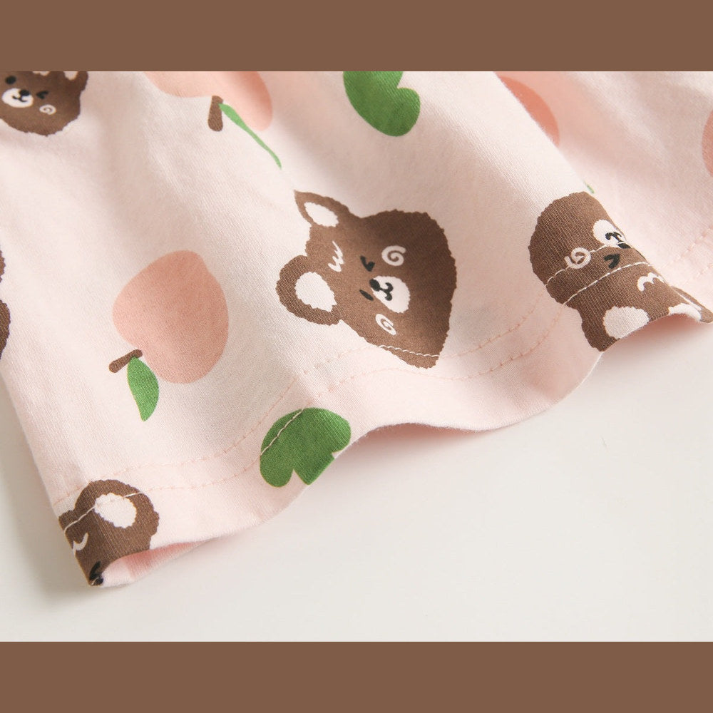 MyKids-USA® Baby Girl Floral Print Pattern Sleeveless Tops Combo Shorts Sets