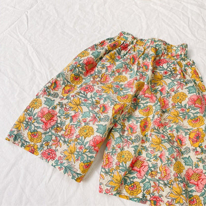 MyKids-USA® Baby Girl Floral Print Pattern Wide Leg Pants In