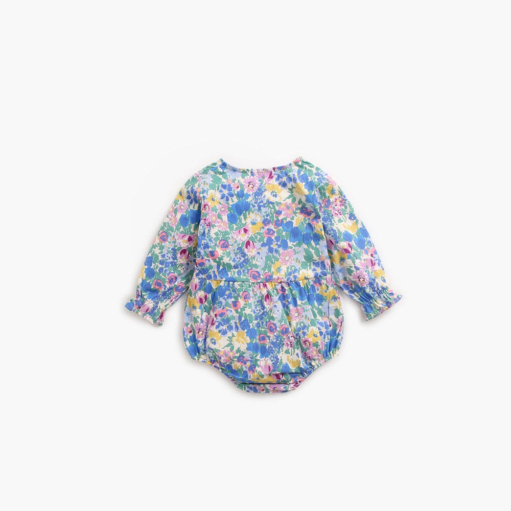 MyKids-USA® Baby Girl Flower Pattern Long Sleeved Fashion Bodysuit bodysuit & Headband
