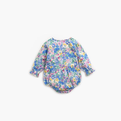 MyKids-USA® Baby Girl Flower Pattern Long Sleeved Fashion Bodysuit bodysuit & Headband