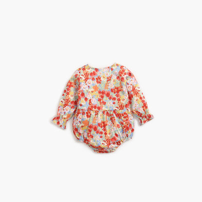 MyKids-USA® Baby Girl Flower Pattern Long Sleeved Fashion Bodysuit bodysuit & Headband