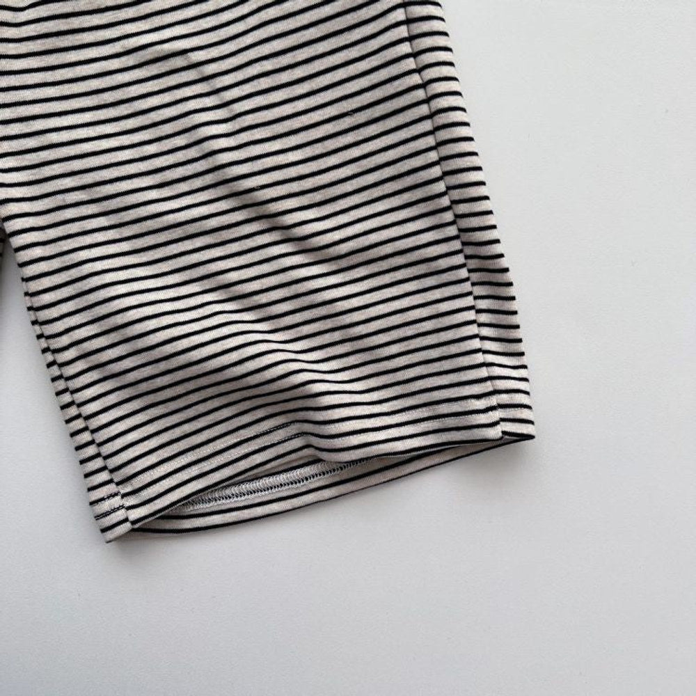 MyKids-USA® Baby Girl Striped Pattern Sleeveless Long-Rompers In