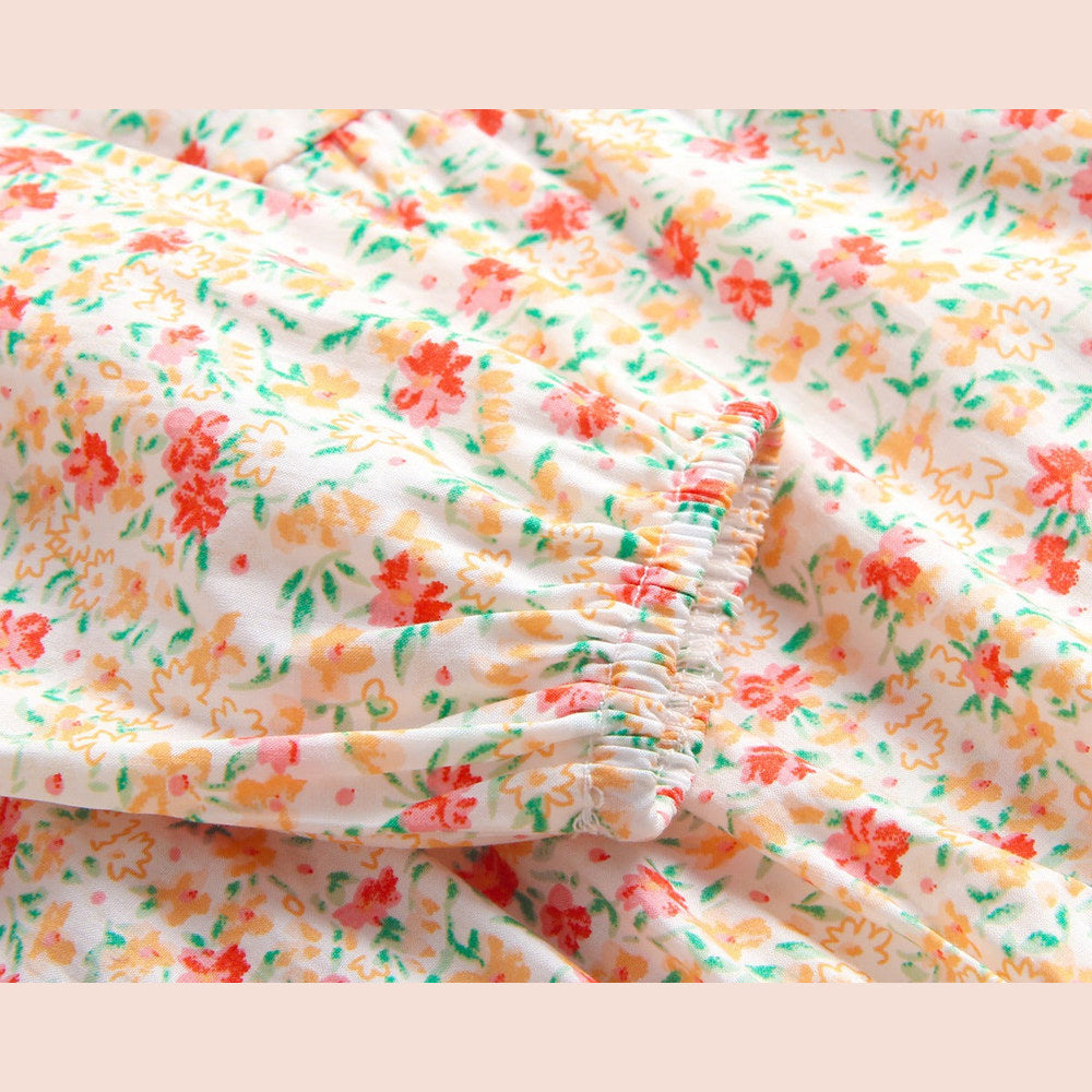 MyKids-USA® Baby Girl Allover Floral Print Longsleeve Thin Style bodysuit