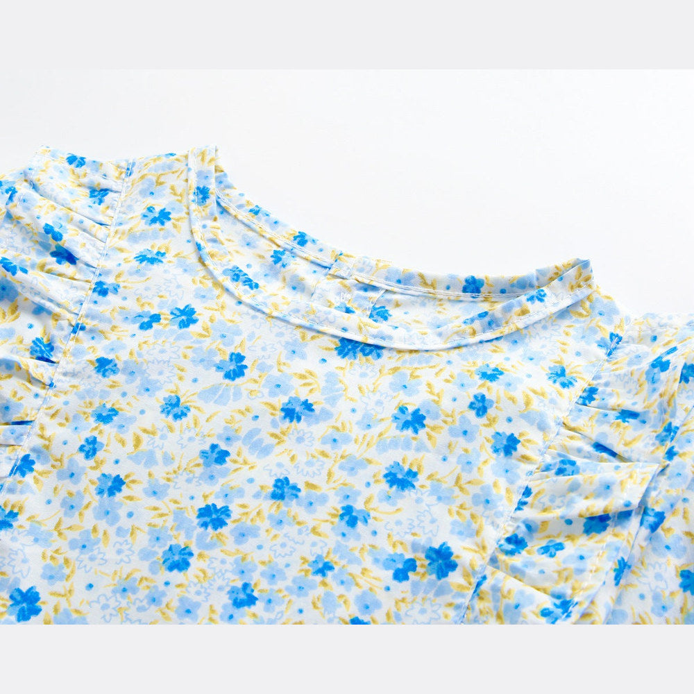 MyKids-USA® Baby Girl Allover Floral Print Longsleeve Thin Style bodysuit