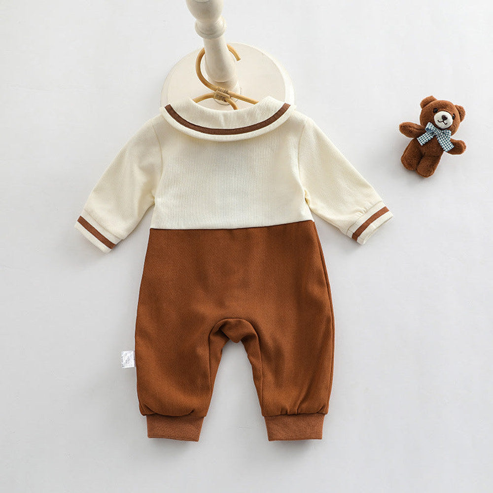 MyKids-USA® Baby Girl Cartoon Bear Embroidered Pattern College Style Kids Valentine’s Day Clothes