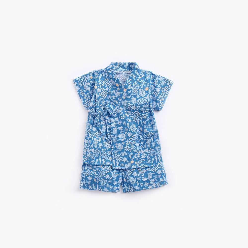 MyKids-USA® Baby Printed Pattern Belt Design T-Shirt Combo Shorts Japan Style One Pieces Sets Pajamas