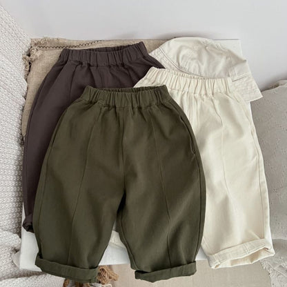 MyKids-USA® Baby Solid Color Casual Fashion Carrot Pants