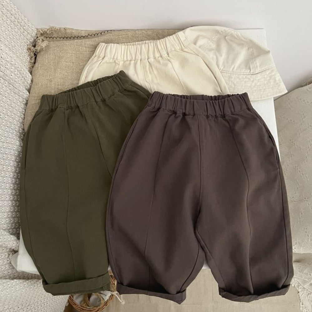 MyKids-USA® Baby Solid Color Casual Fashion Carrot Pants