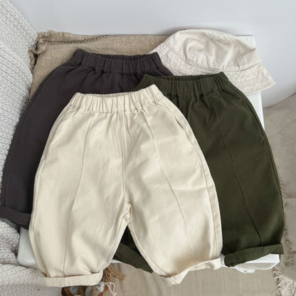 MyKids-USA® Baby Solid Color Casual Fashion Carrot Pants