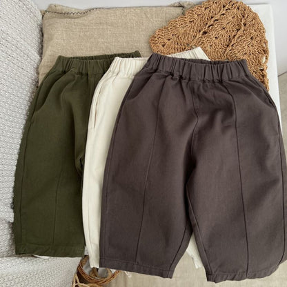 MyKids-USA® Baby Solid Color Casual Fashion Carrot Pants