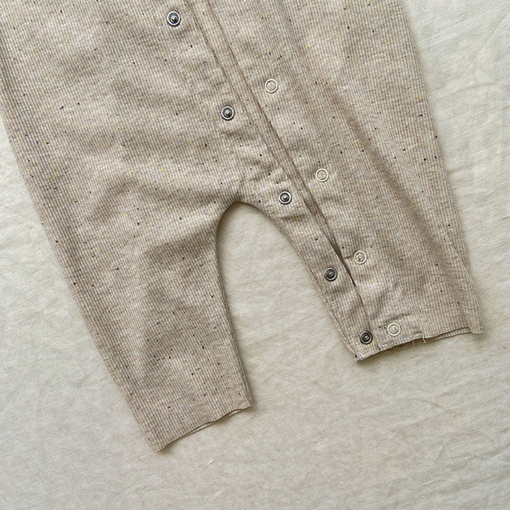 MyKids-USA® Baby Solid Color Pit Strip Fabric Long Sleeve bodysuit Or Jumpsuit (Without Hat)