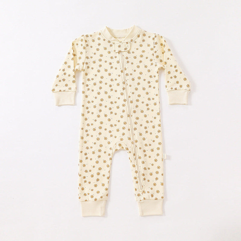 MyKids-USA® Baby Print Pattern Full Zipper Design Soft Comfortable Romper