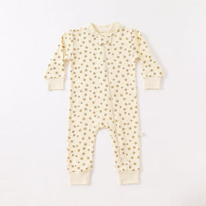 MyKids-USA® Baby Print Pattern Full Zipper Design Soft Comfortable Romper