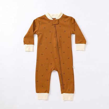 MyKids-USA® Baby Print Pattern Full Zipper Design Soft Comfortable Romper