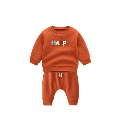 MyKids-USA® Baby Letter Pattern Waffle Fabric Soft Cotton One Pieces Sets