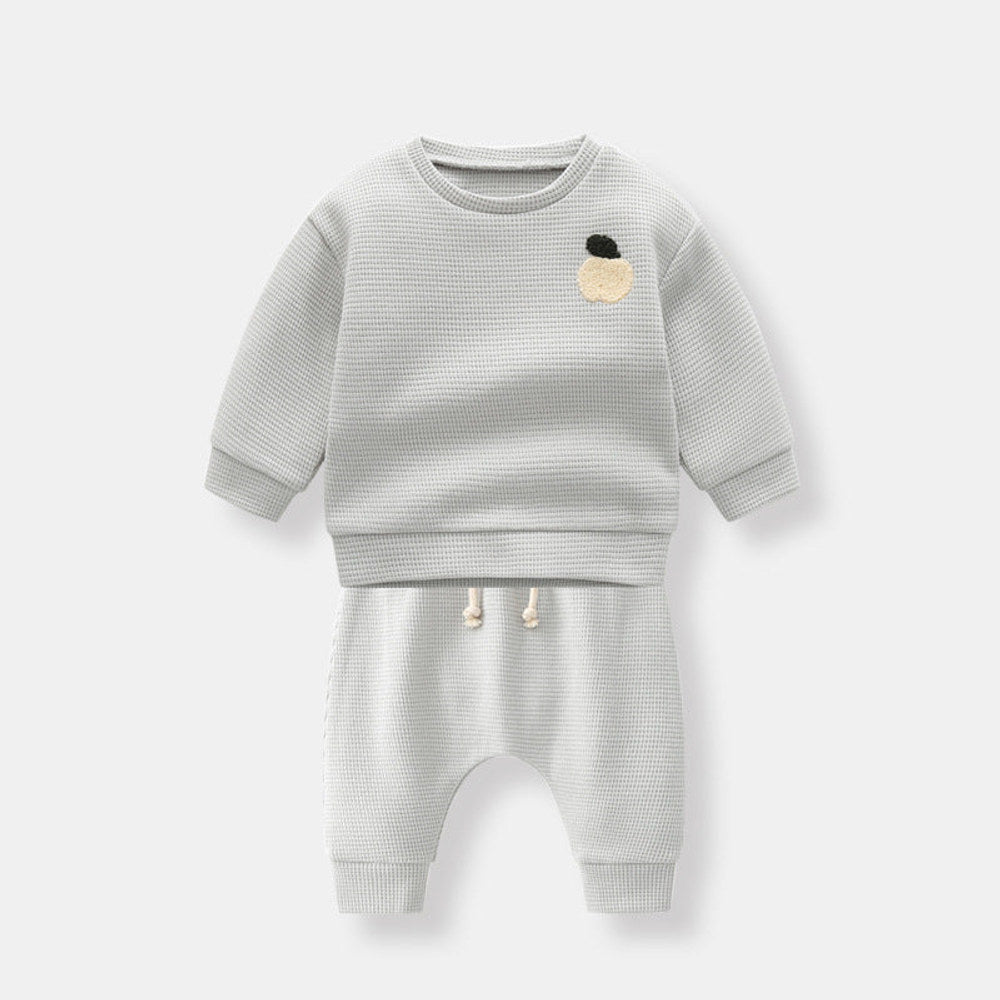 MyKids-USA® Baby Letter Pattern Waffle Fabric Soft Cotton One Pieces Sets