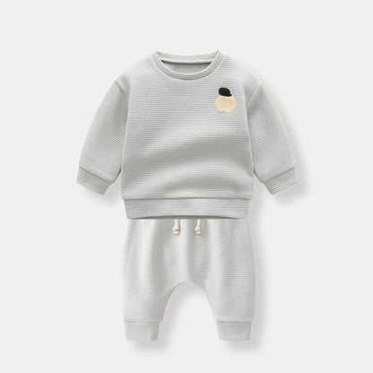 MyKids-USA® Baby Letter Pattern Waffle Fabric Soft Cotton One Pieces Sets