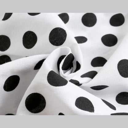 MyKids-USA® Baby Girl Polka Dot Pattern Ruffle Collar Design Long Sleeves Bodysuit bodysuit