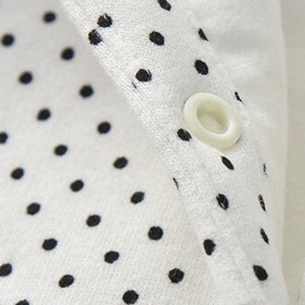 MyKids-USA® Baby Polka Dot Pattern Bow Patched Design Romper Jumpsuit