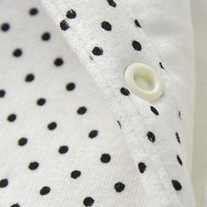 MyKids-USA® Baby Polka Dot Pattern Bow Patched Design Romper Jumpsuit