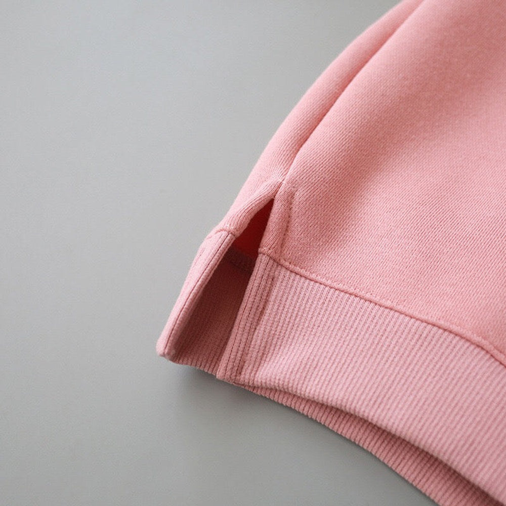 MyKids-USA® Baby Solid Color Animal Ear Patch Design Hoodie