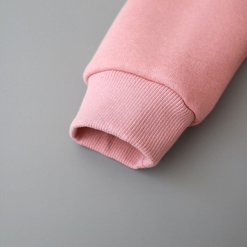 MyKids-USA® Baby Solid Color Animal Ear Patch Design Hoodie