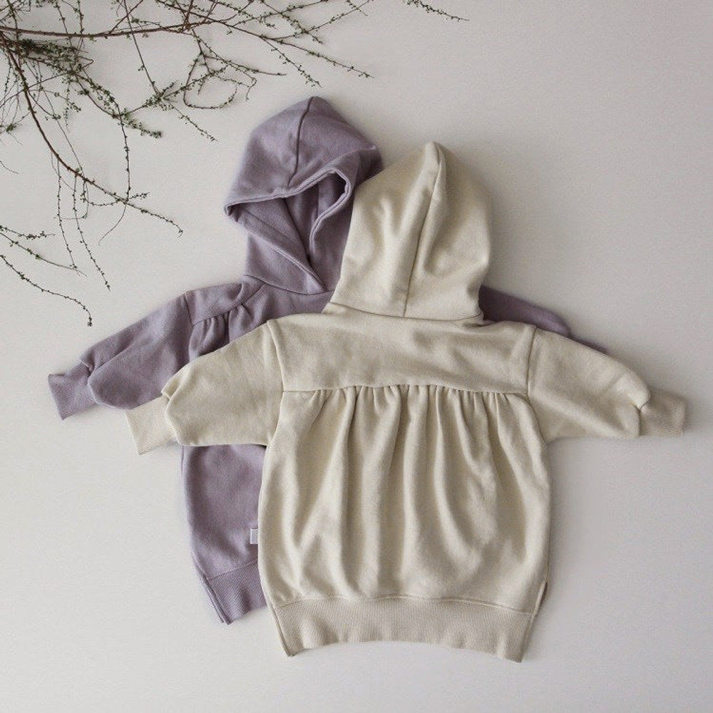 MyKids-USA® Baby Solid Color Long Sleeves Korean Style Cotton Hoodies
