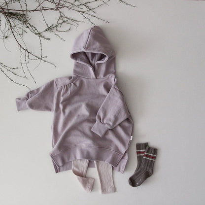 MyKids-USA® Baby Solid Color Long Sleeves Korean Style Cotton Hoodies