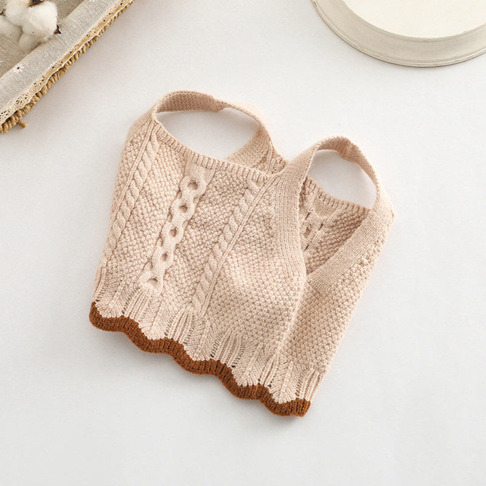 MyKids-USA® Baby Crochet Knitted Pattern Sleeveless Knitwear Vest