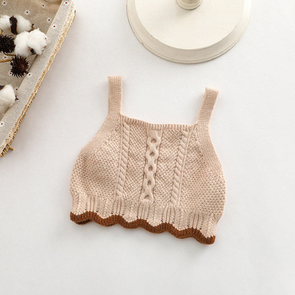 MyKids-USA® Baby Crochet Knitted Pattern Sleeveless Knitwear Vest