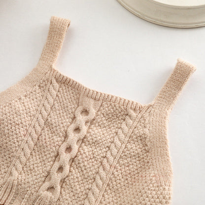 MyKids-USA® Baby Crochet Knitted Pattern Sleeveless Knitwear Vest