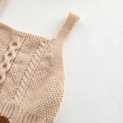 MyKids-USA® Baby Crochet Knitted Pattern Sleeveless Knitwear Vest