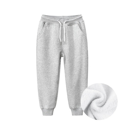 MyKids-USA® Children Solid Color Fleece Thickened Pants