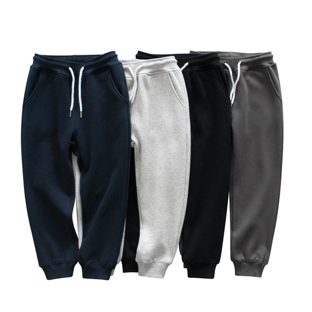 MyKids-USA® Children Solid Color Fleece Thickened Pants
