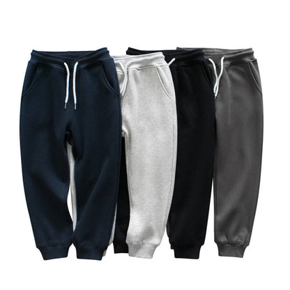 MyKids-USA® Children Solid Color Fleece Thickened Pants