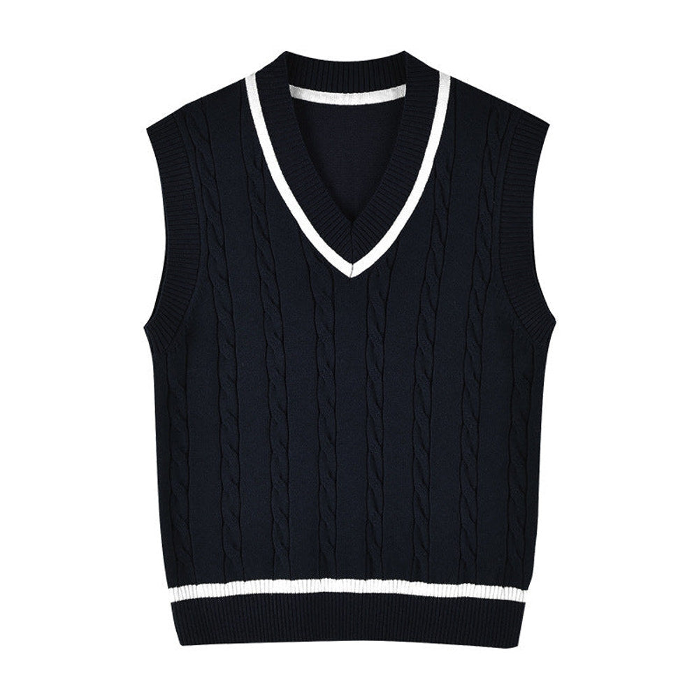 MyKids-USA® Baby Crochet Knit Pattern V-Neck Sleeveless Vest Sweater