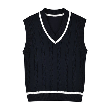 MyKids-USA® Baby Crochet Knit Pattern V-Neck Sleeveless Vest Sweater