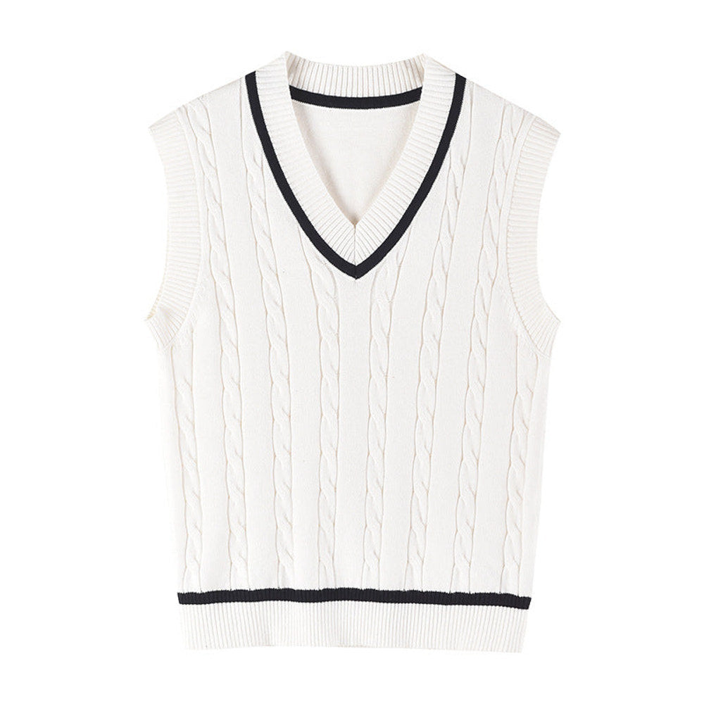 MyKids-USA® Baby Crochet Knit Pattern V-Neck Sleeveless Vest Sweater