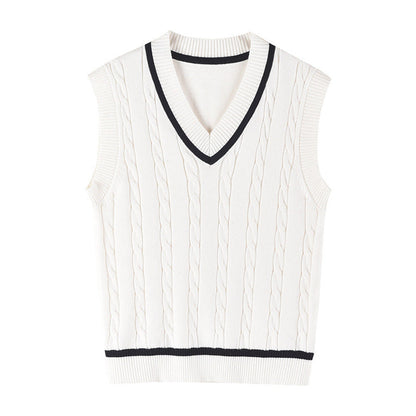 MyKids-USA® Baby Crochet Knit Pattern V-Neck Sleeveless Vest Sweater