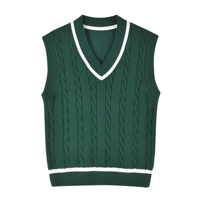 MyKids-USA® Baby Crochet Knit Pattern V-Neck Sleeveless Vest Sweater