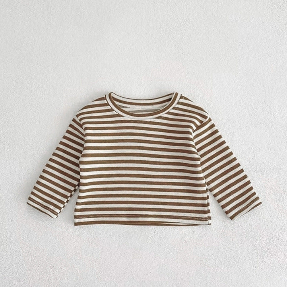 MyKids-USA® Baby Striped Shirt Combo Corduroy Fabric Cartoon Bear Embroidered Vest Bodysuit Sets