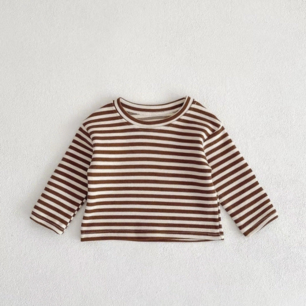 MyKids-USA® Baby Striped Shirt Combo Corduroy Fabric Cartoon Bear Embroidered Vest Bodysuit Sets