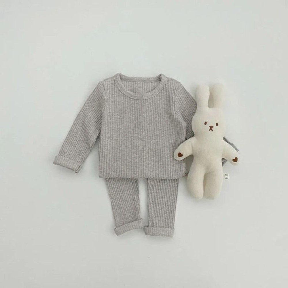 MyKids-USA® Baby Solid Color Soft Cotton Pajamas Home Clothes Sets