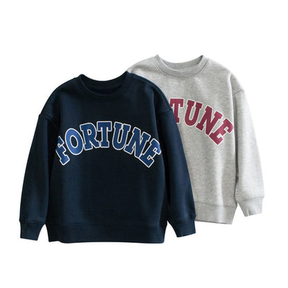 MyKids-USA® Children Letter Print Pattern Unisex Long Sleeve Hoodies