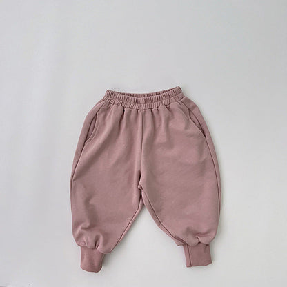 MyKids-USA® Baby Solid Color Sport Style Cotton Quality Trousers