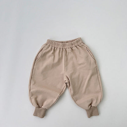 MyKids-USA® Baby Solid Color Sport Style Cotton Quality Trousers