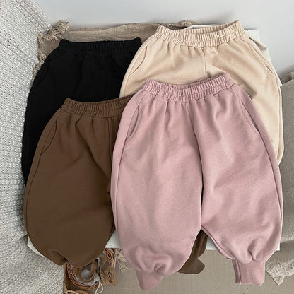 MyKids-USA® Baby Solid Color Sport Style Cotton Quality Trousers