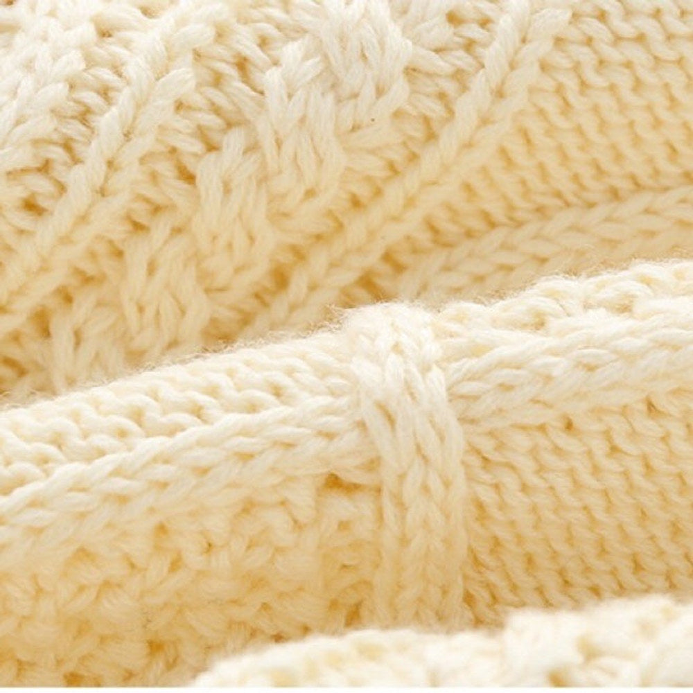 MyKids-USA® Baby Solid Color Crochet Knitted Pattern Single Breasted Design Sweater Cardigan